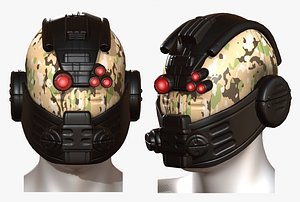 gas mask helmet 3D