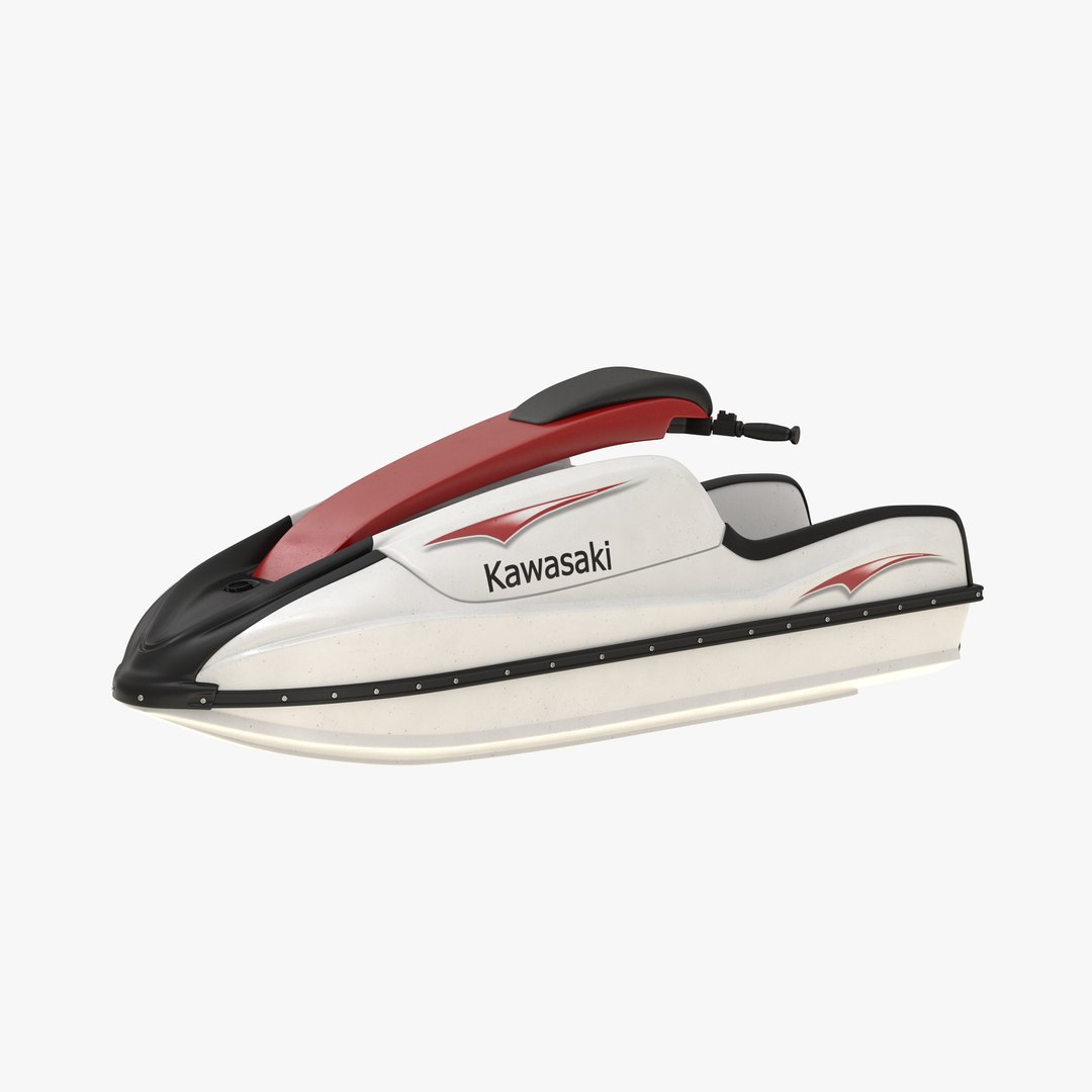 Sport Water Scooter Kawasaki 3D model preview