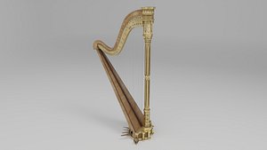 Erard Harp 3D model