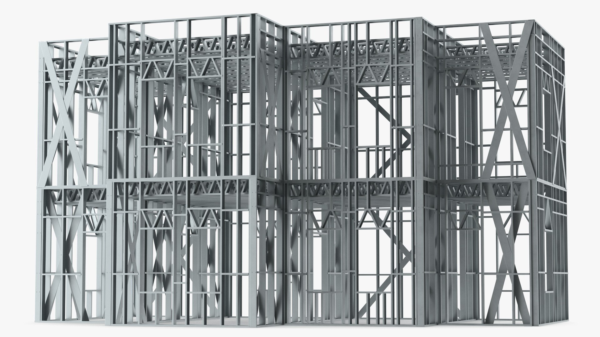 Modular Steel Construction Big 3D model preview