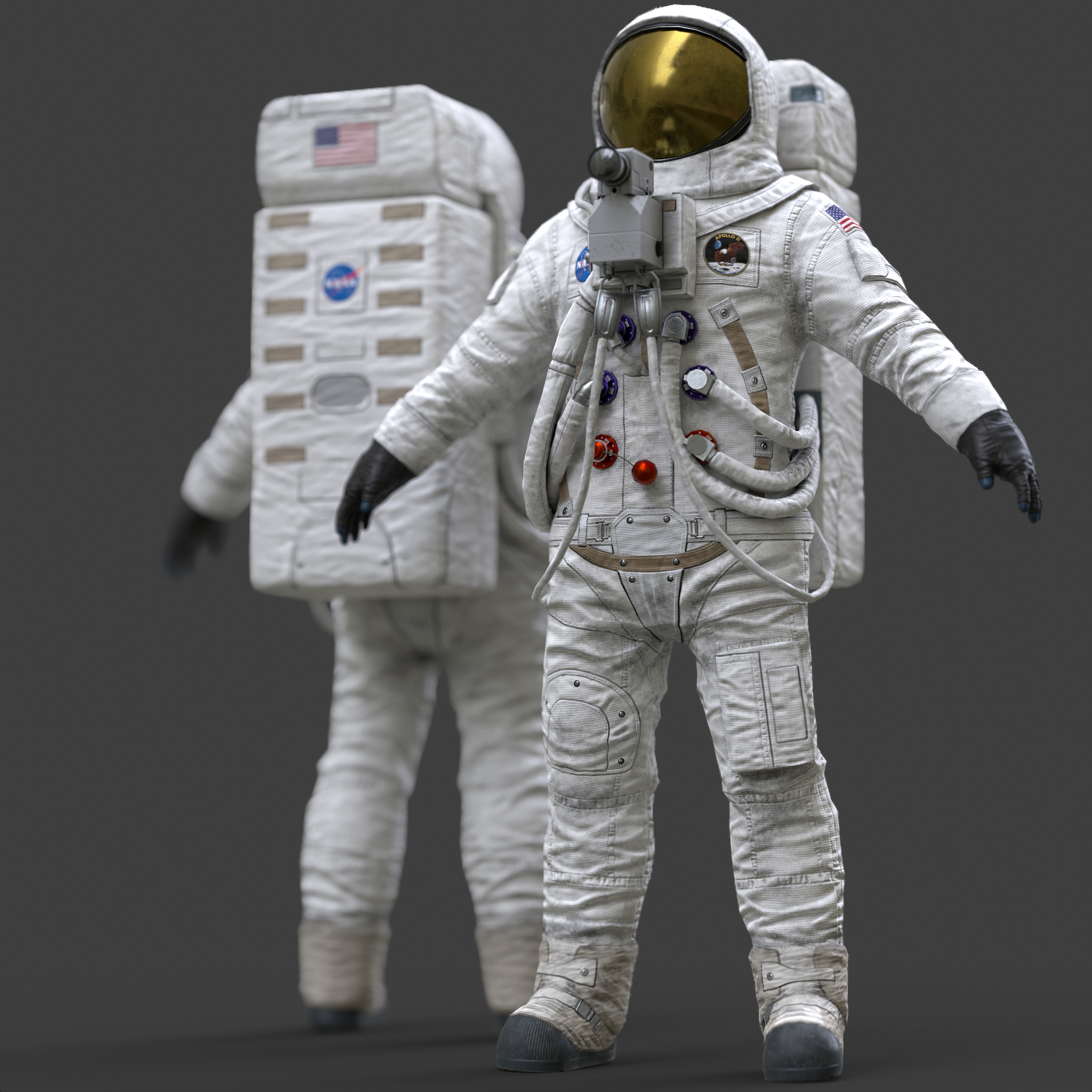 3d Spacesuit Nasa Apollo 11 Turbosquid 1721156 4277