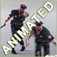 Zombie Policeman Animated
