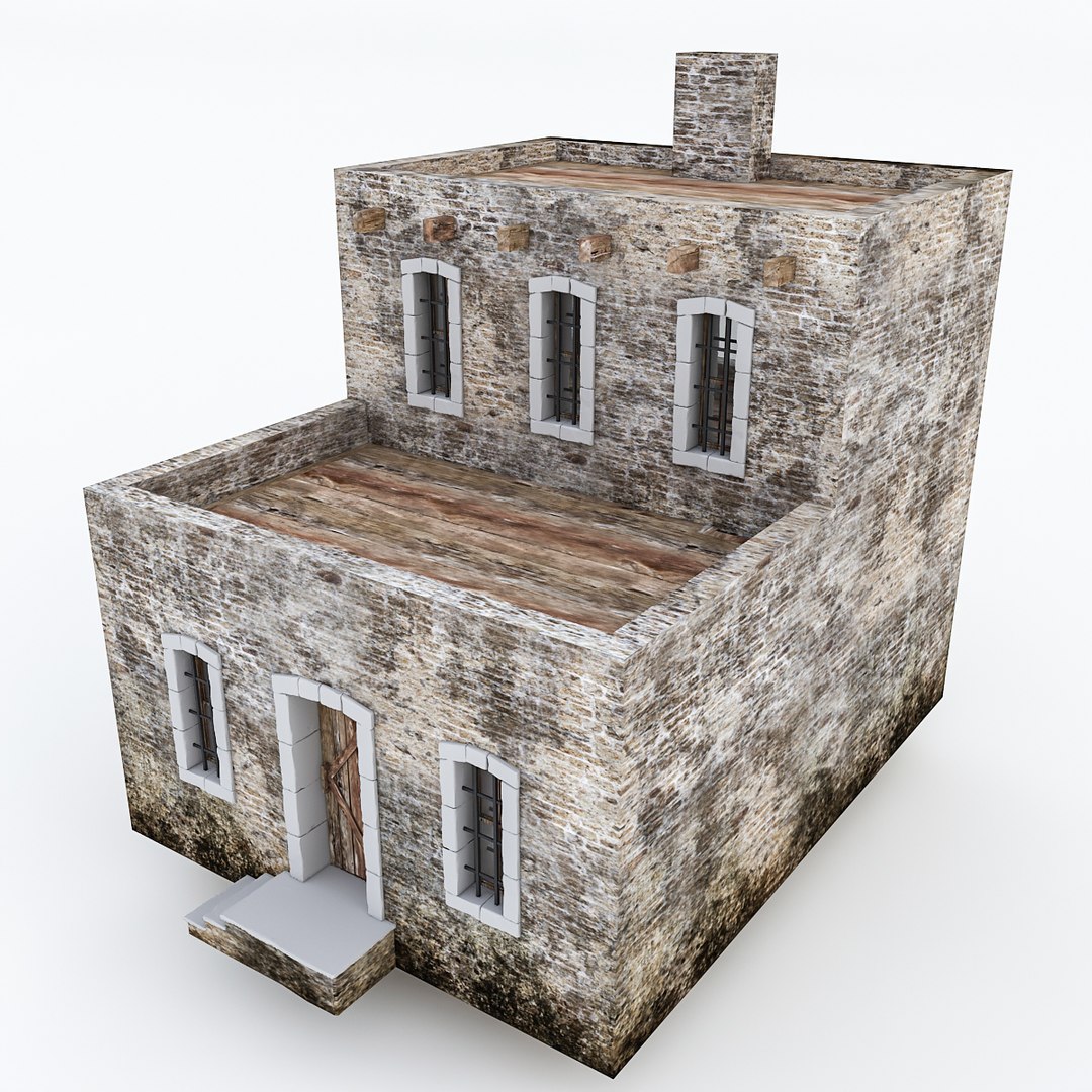 Old Stone Building Nterior Model - TurboSquid 1556792