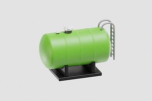 Oil Storage Tank Cartoon
