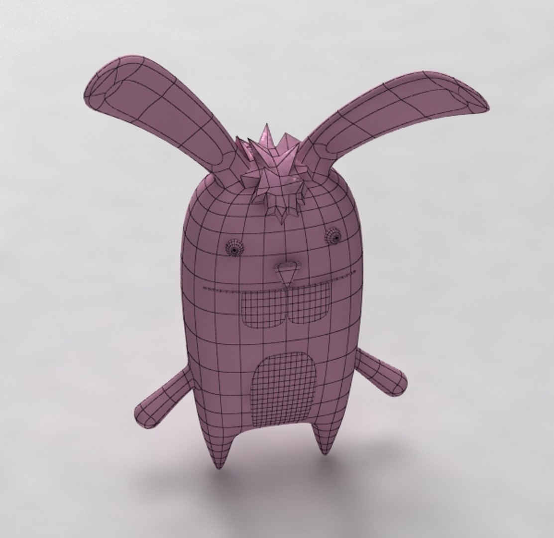Cartoon Rabbit 3d Max