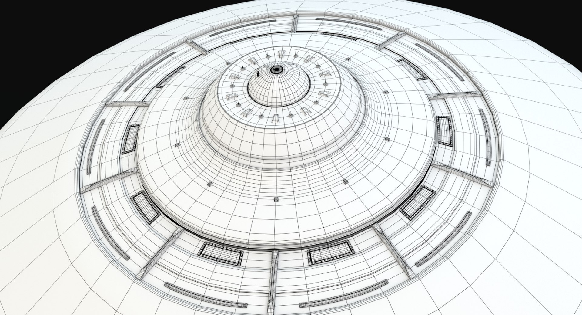 3d Flying Saucer Model