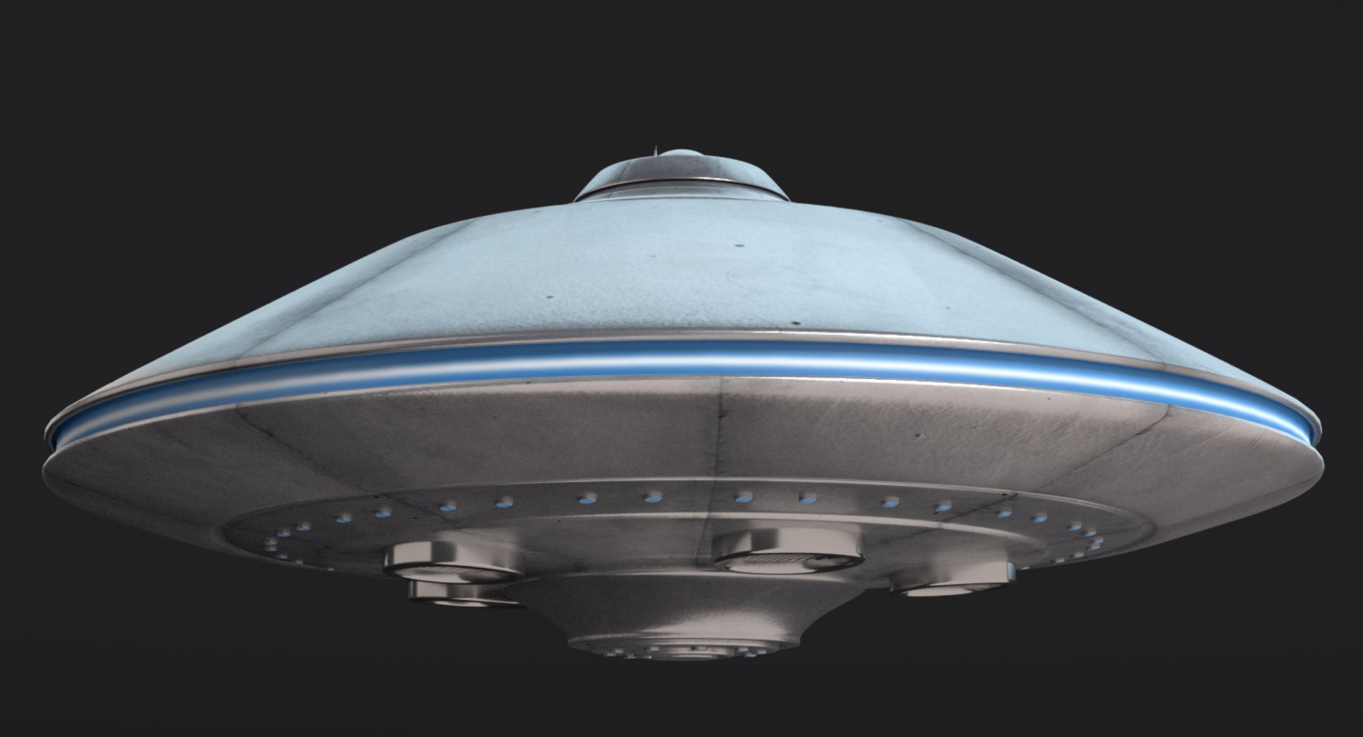 3d Flying Saucer Model