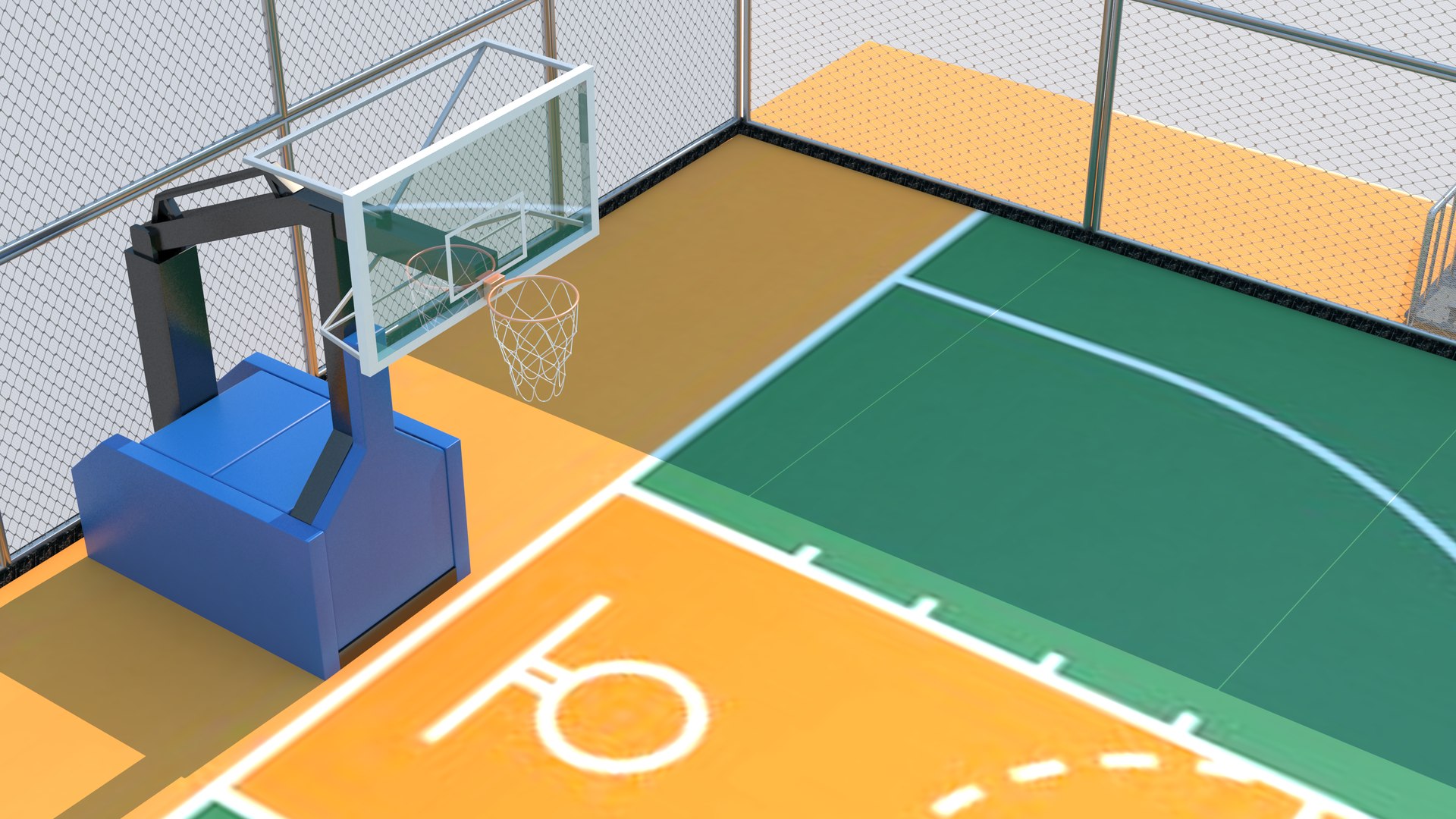 3D Basketball Field model - TurboSquid 1857264