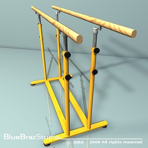 3d parallel bars model