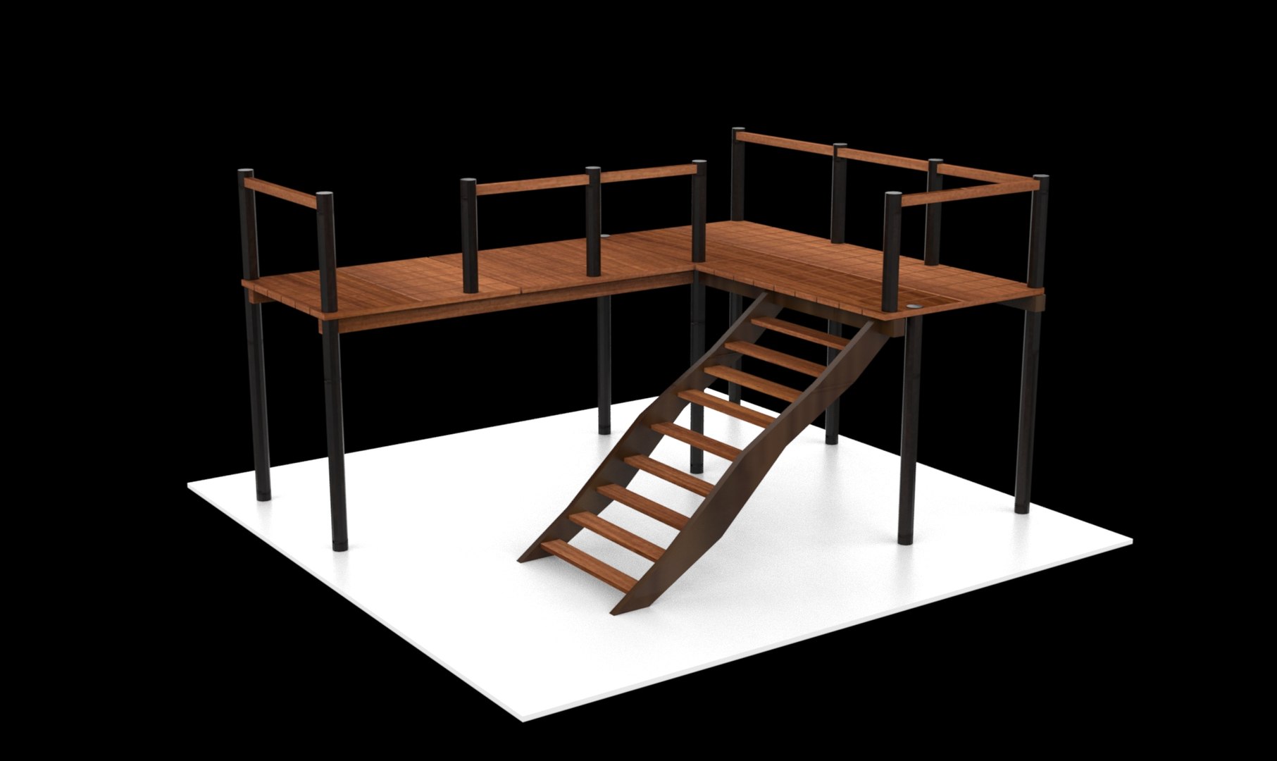3D Stairs And Stuff Low-poly 3D Model - TurboSquid 2361153