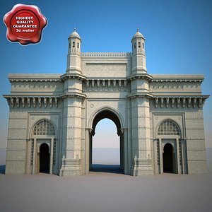 mumbai gateway india 3d model