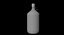 3D model bottle hexane methanol