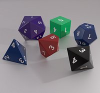Polyhedral Dice Set - PBR