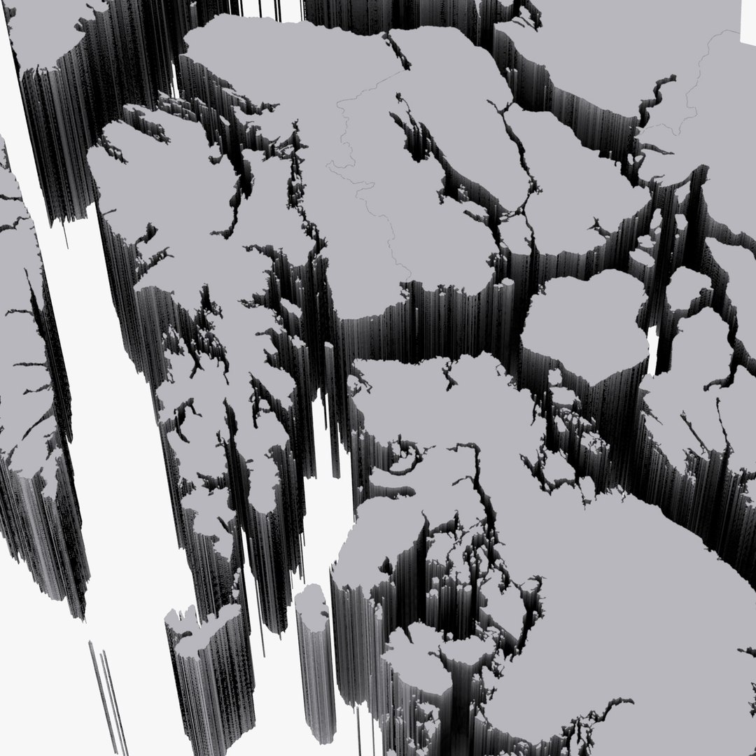 3d County State Alaska Model
