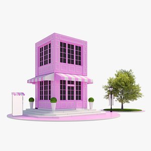 French Pastry Cafe 3D