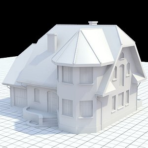 3d single-family house