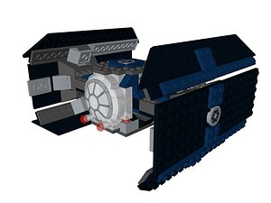 lego star wars tie 3D model