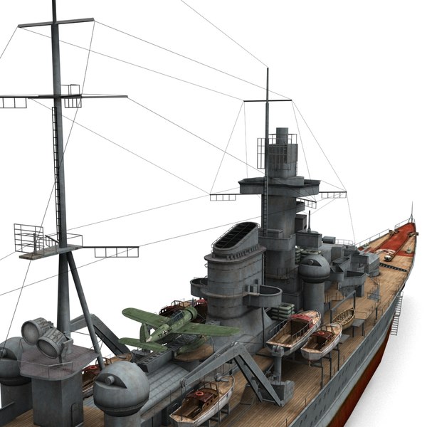 3d model german cruiser prinz eugen