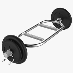 3D olympic barbell bar 2