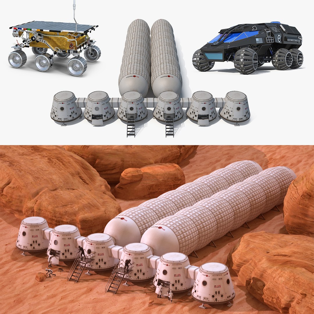 Mars Colony Collection 2 3D model preview