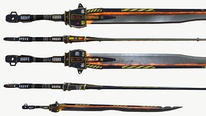 Sci Fi Melee Weapon - Long Sword