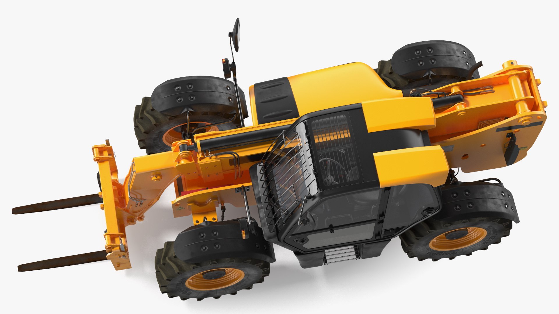 Telescopic Handler Forklift Generic Rigged For Cinema 4D 3D Model ...