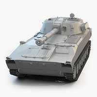 2S1 Gvozdika High-Poly