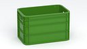 Portable Plastic Crate Green