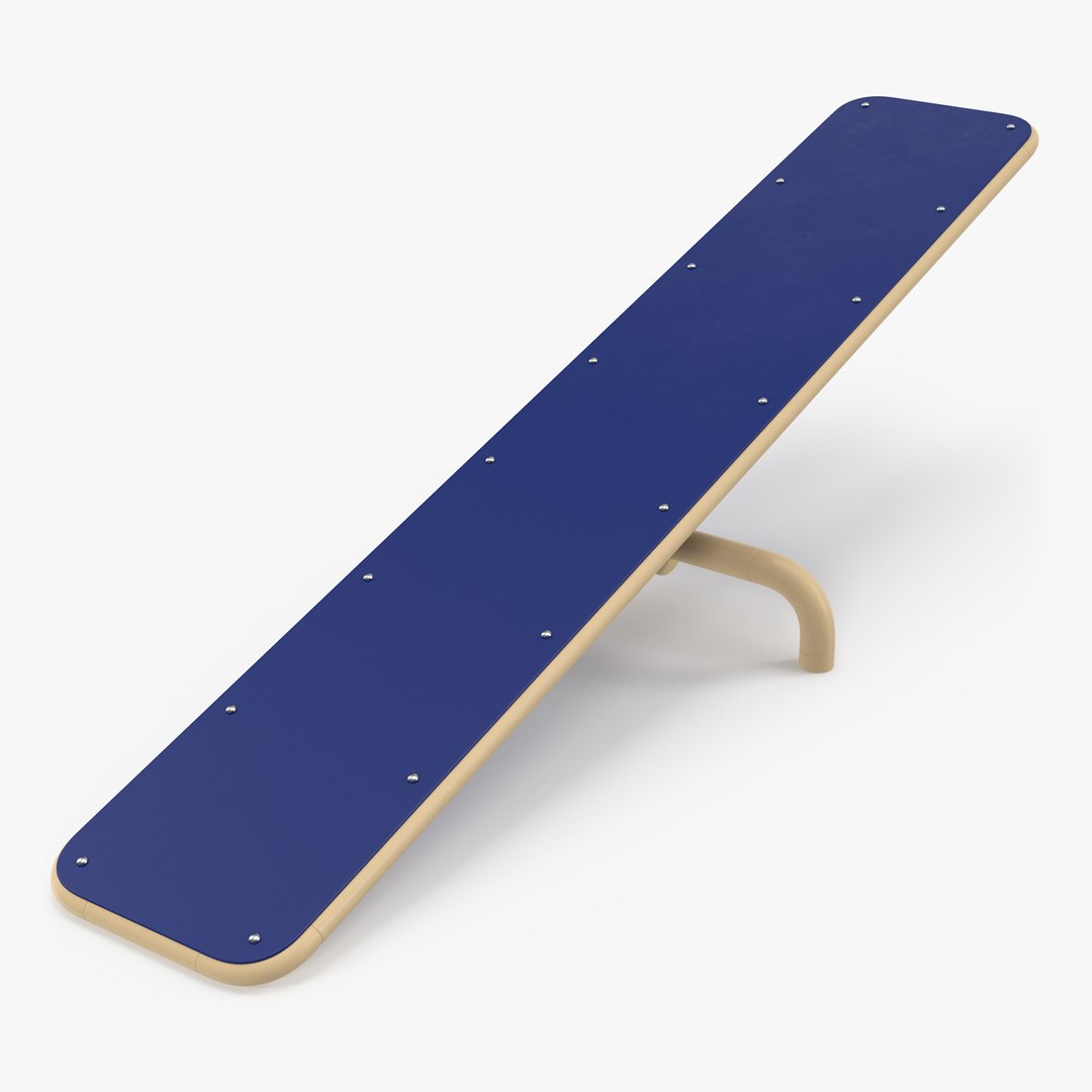 Teeter Totter for Dog Park Blue 3D model TurboSquid 2051788