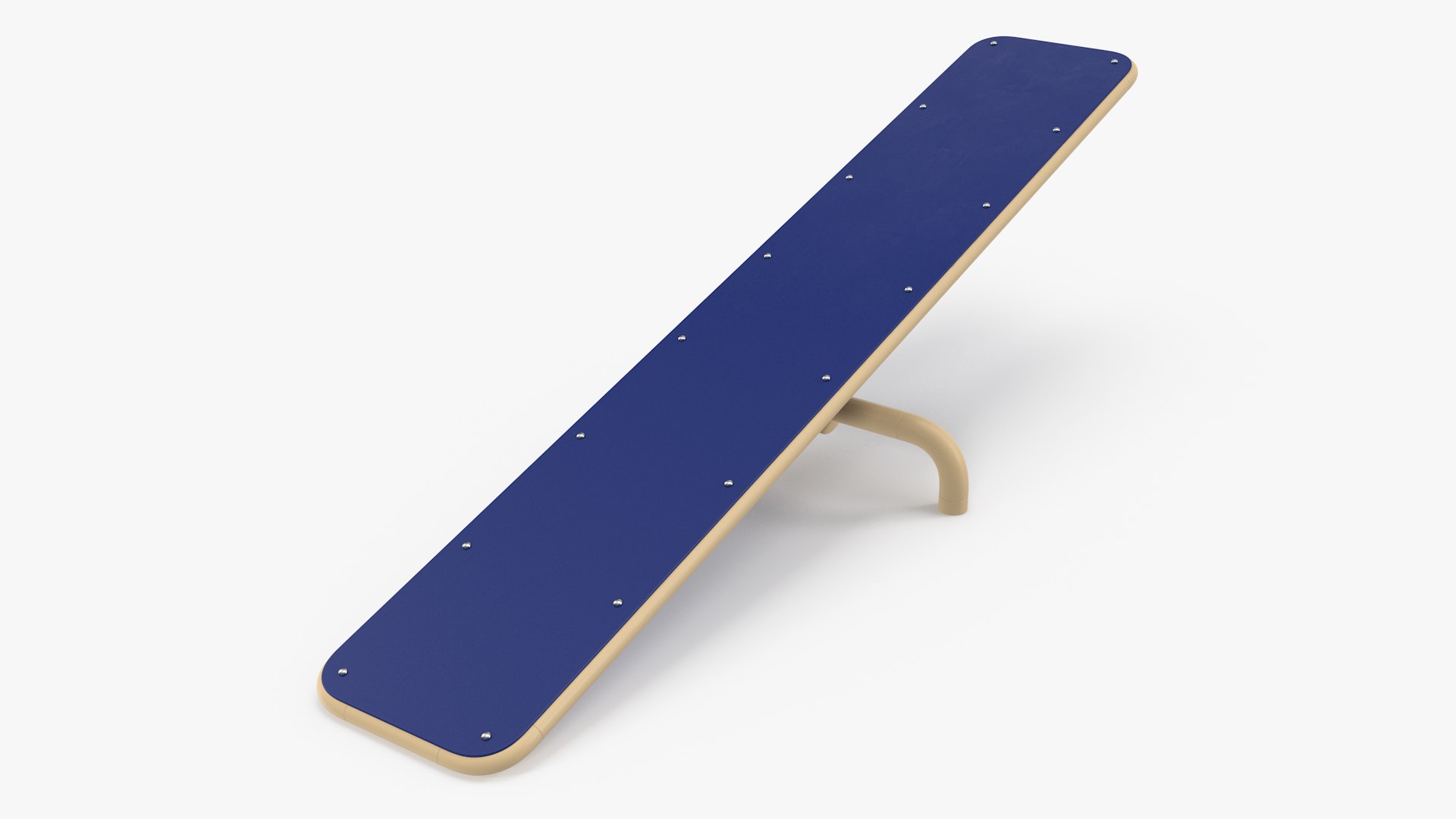 Teeter Totter for Dog Park Blue 3D model preview