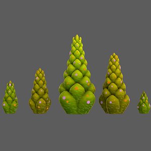 3D Trees Cartoon V70