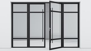 Aluminium door 218 3D model
