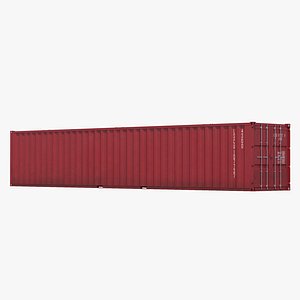 48 ft shipping iso container 3d c4d