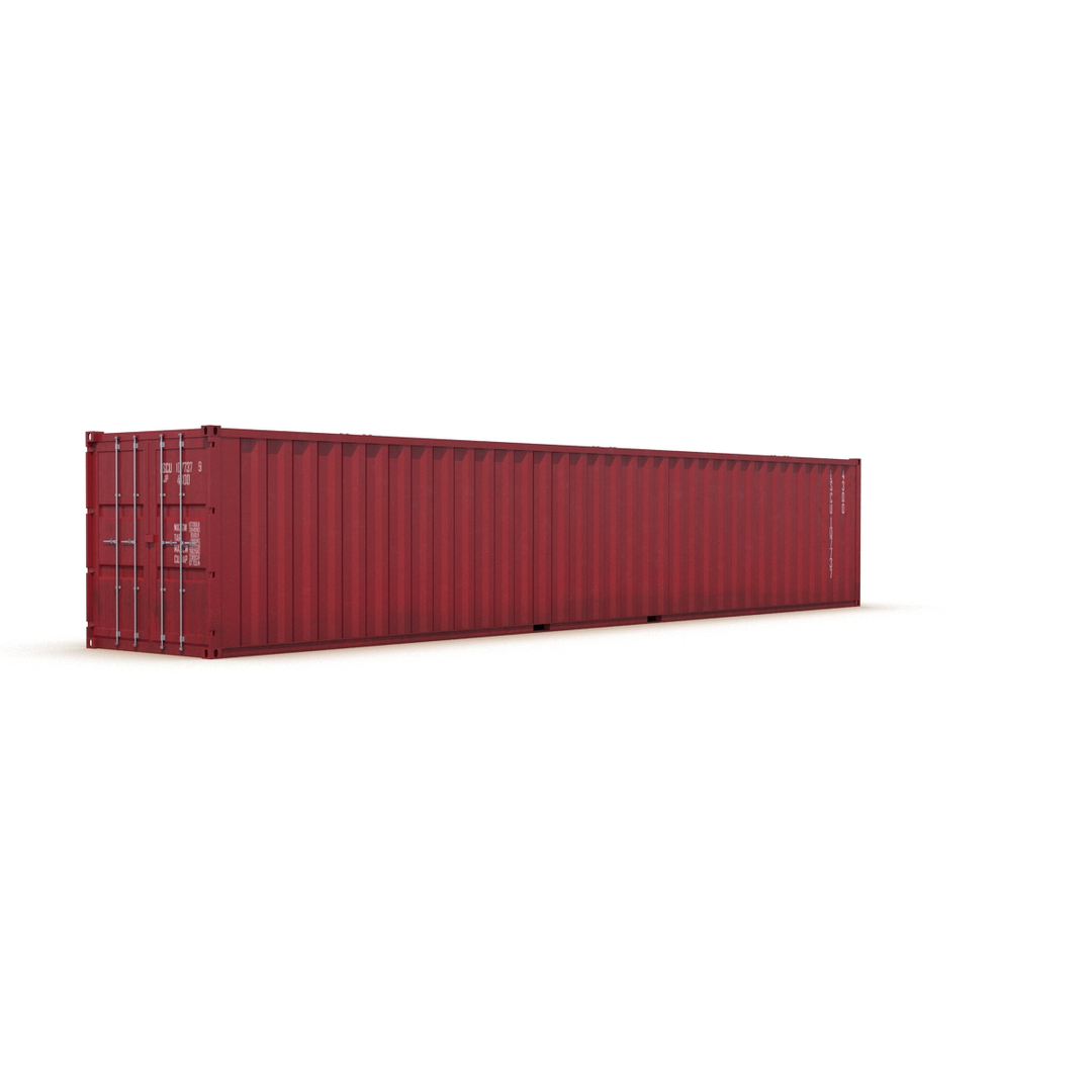 48 Ft Shipping Iso Container 3d C4d