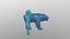 Druida e Urso low-poly Modelo 3D