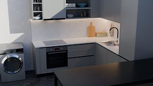3D Modern Apartment Interior - Fully Furnished