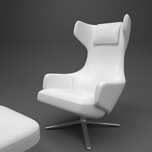 Vitra Grand Repos leather snow