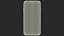 black smartphone mobile phone 3D model