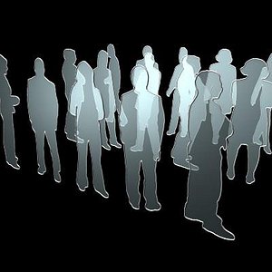 fifteen transparent architectural figures 1 3ds