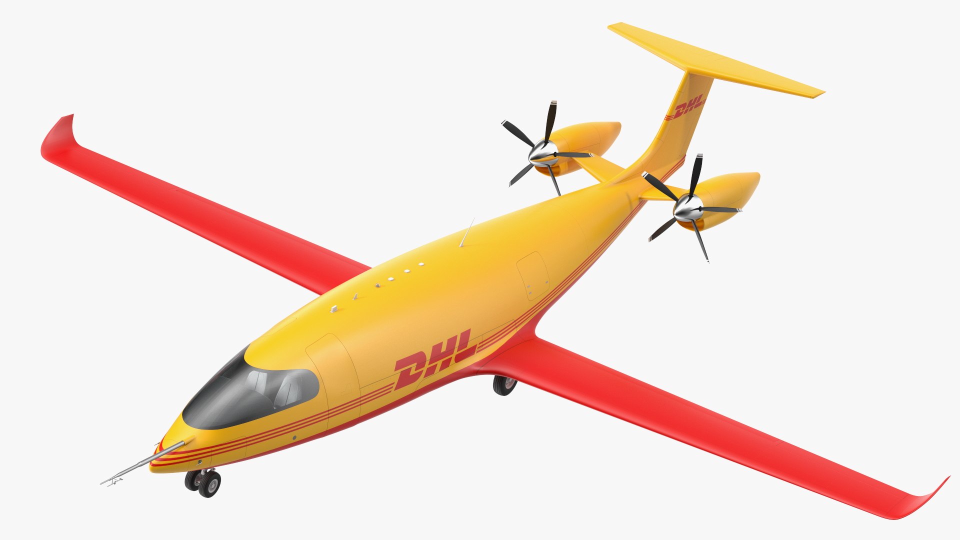Eviation Alice Electric Aircraft DHL Rigged(1) 3D model preview