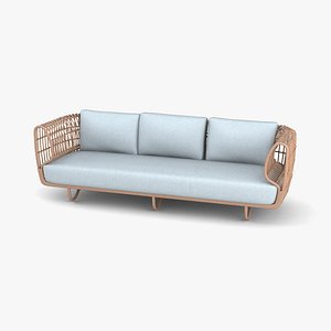 Cane Line Nest Sofa 3D