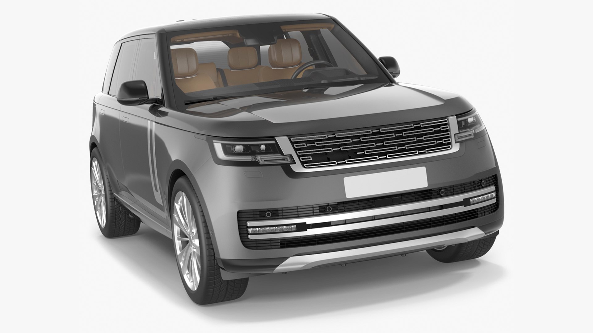 Luxury European SUV 3D model preview