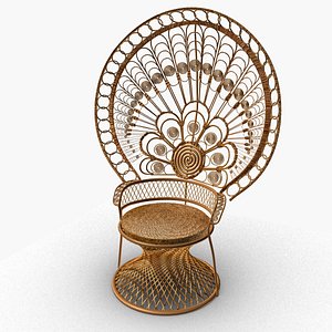 Peacock chair 3D model