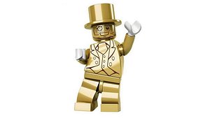 Lego Mr Gold - Rigged Minifigure - 71001-19