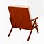 Sillón de madera y tela