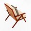 Sillón de madera y tela