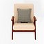 Sillón de madera y tela