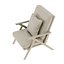 Sillón de madera y tela