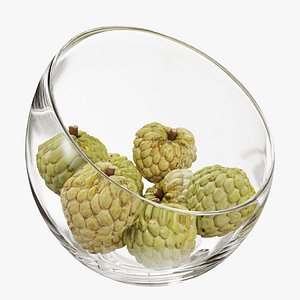 3D model Large Slant Fruit Bowl Annona squamosa
