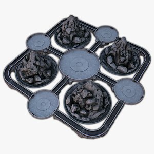 3D Fantasy Fight Arena 1 3D model